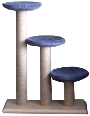 Inline three-tier Classic tree with medium dishes