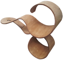 The Double Wave wall shelf