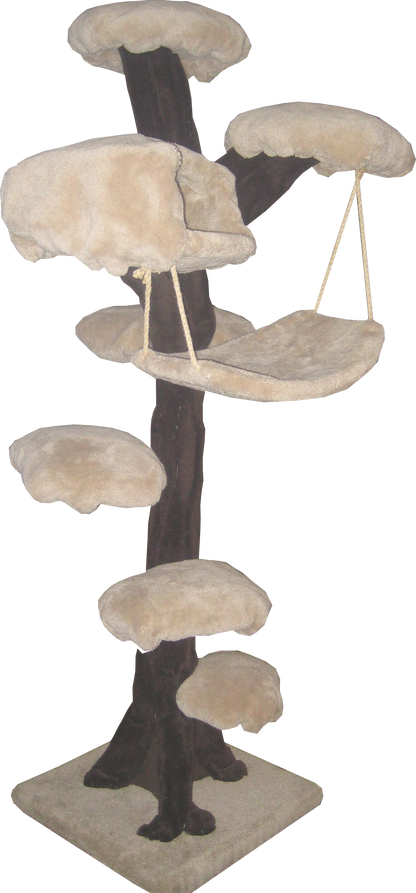 Fantasy tree with one cave